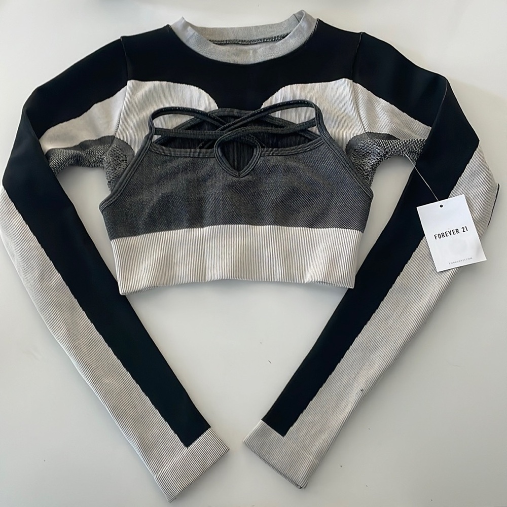 Forever 21 sports bra and top